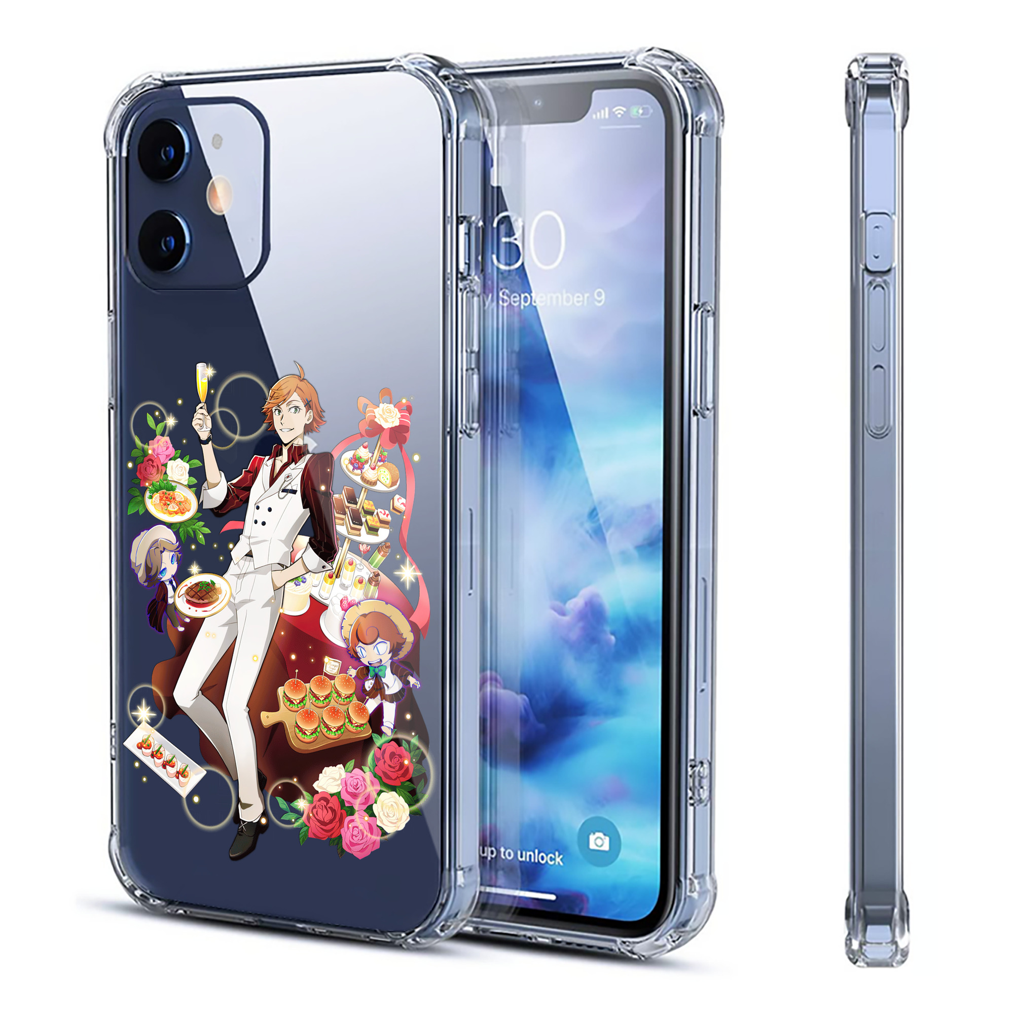 （画像用） 文豪ストレイドッグス Bungo Stray Dogs 【iPhone 12シリーズ対応】透明スマホケース（クリアソフトケース）